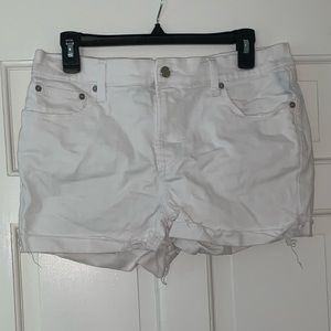 White Denim Gap Shorts